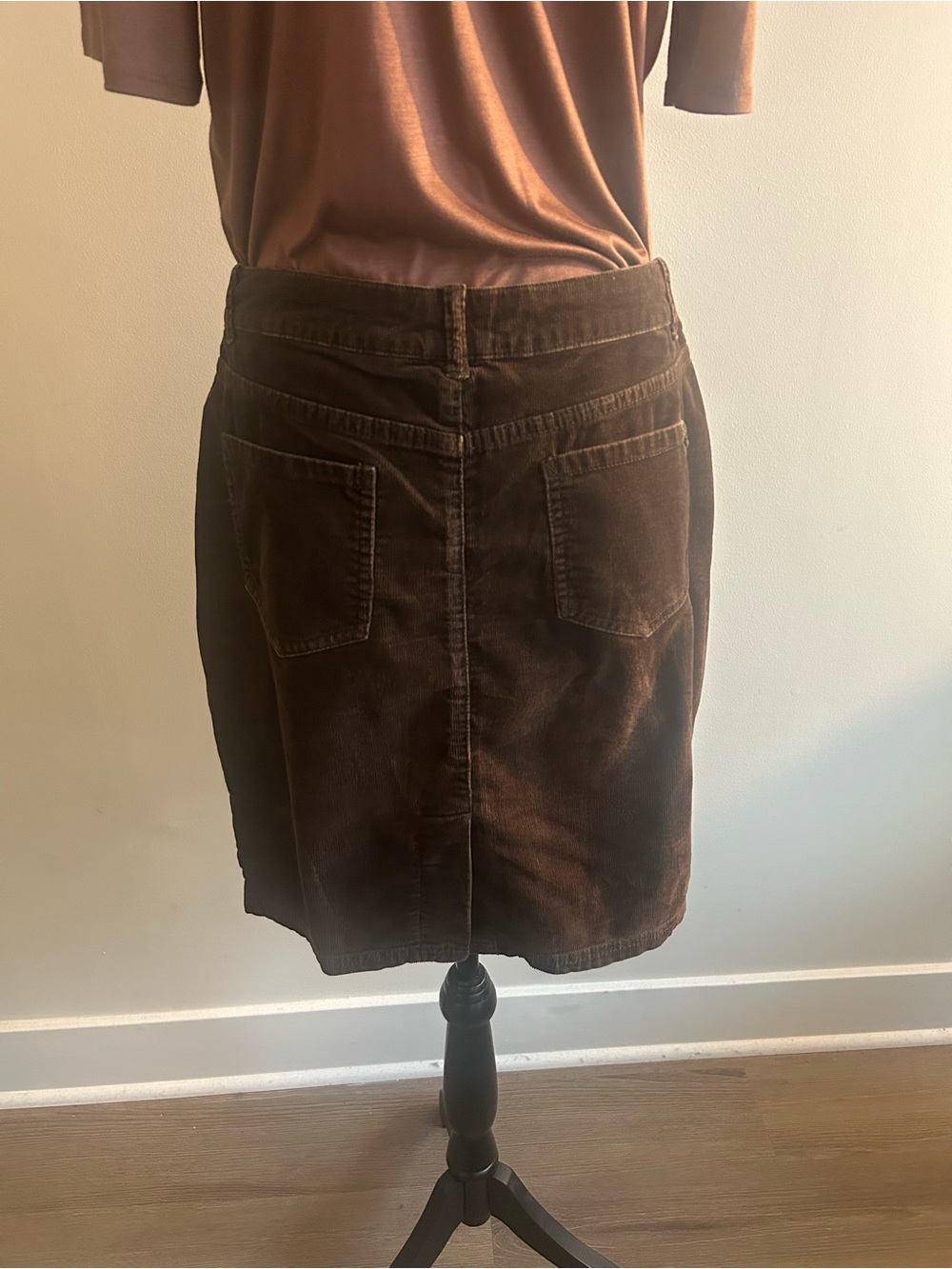 Cidra Chocolate Brown Corduroy Skirt - Picture 10 of 11